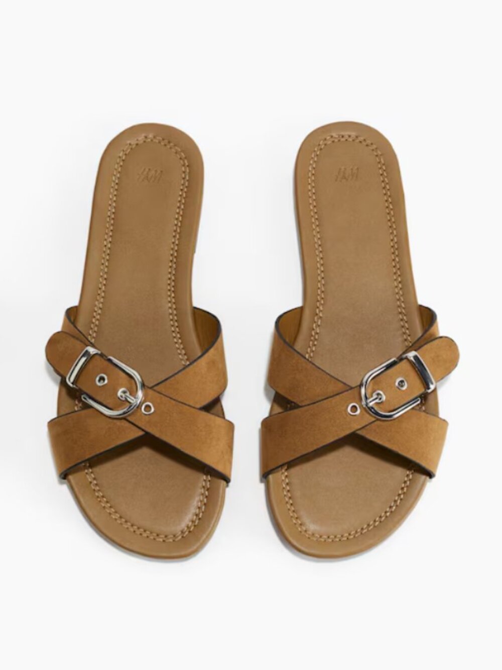 NWOT • H&M Tan Crossover Sandals